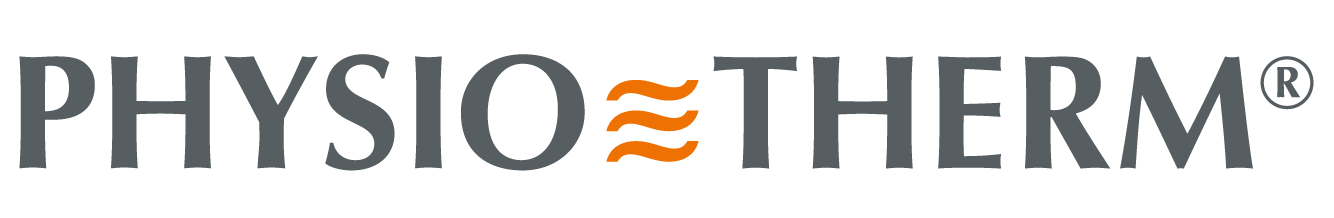 Physiotherm Logo grau schwarz orange