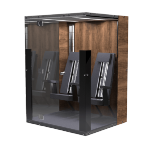 Physiotherm double cabin black couches