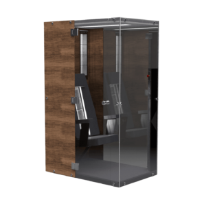 Physiotherm single cabin with black couch