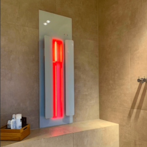 Physiotherm infrared in shower cubicle